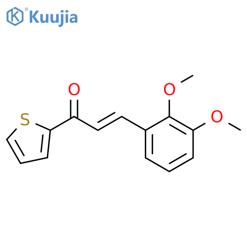 (2E)-3-(2,3-dimethoxyphenyl)-1-(thiophen-2-yl)prop-2-en-1-one structure