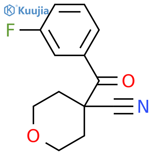 4-(3-Fluoro-benzoyl)-tetrahydro-pyran-4-carbonitrile structure