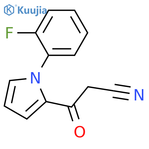 3-[1-(2-Fluoro-phenyl)-1H-pyrrol-2-yl]-3-oxo-propionitrile structure