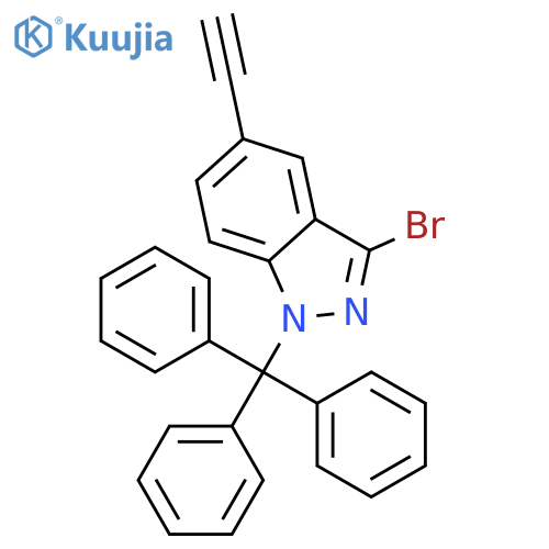 3-Bromo-5-ethynyl-1-trityl-1h-indazole structure
