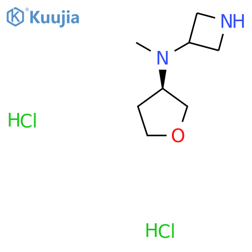 N-methyl-N-[(3R)-oxolan-3-yl]azetidin-3-amine dihydrochloride structure