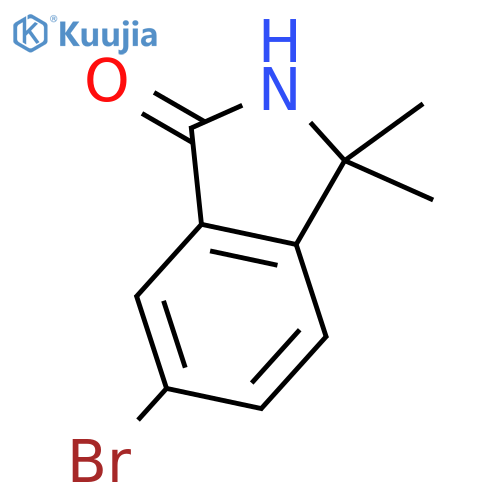 6-bromo-3,3-dimethyl-2,3-dihydro-1H-isoindol-1-one structure