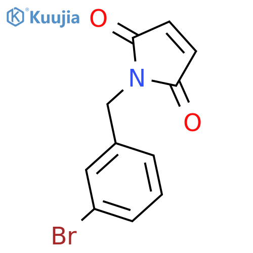 1-(3-bromophenyl)methyl-2,5-dihydro-1H-pyrrole-2,5-dione structure