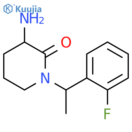 3-amino-1-1-(2-fluorophenyl)ethylpiperidin-2-one structure