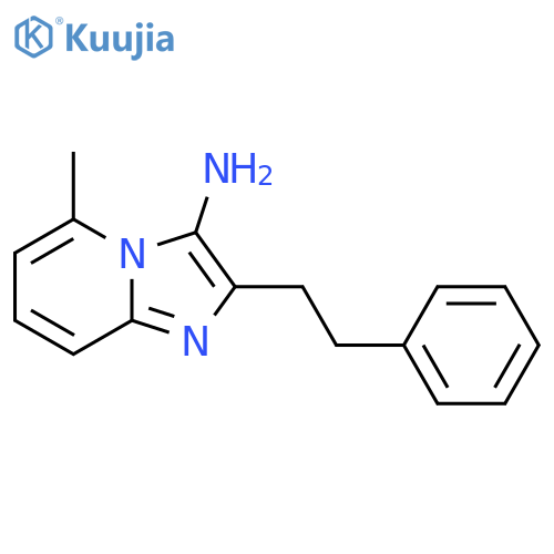5-Methyl-2-(2-phenylethyl)imidazo[1,2-a]pyridin-3-amine structure