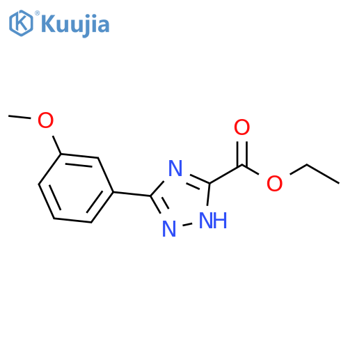 5-(3-Methoxy-phenyl)-2H-[1,2,4]triazole-3-carboxylic acid ethyl ester structure