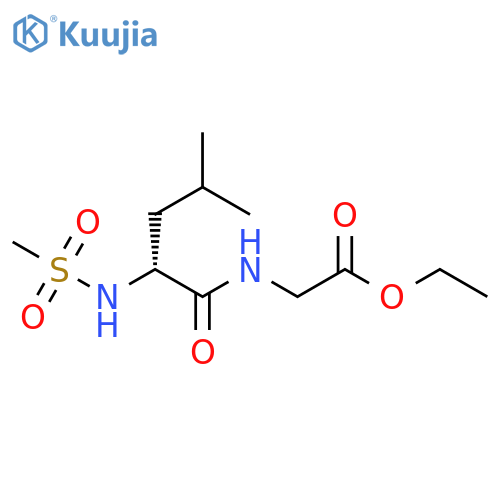 Glycine, N-[N-(methylsulfonyl)-D-leucyl]-, ethyl ester structure
