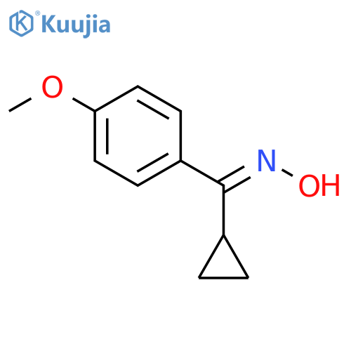 (E)-cyclopropyl(4-methoxyphenyl)methanone oxime structure