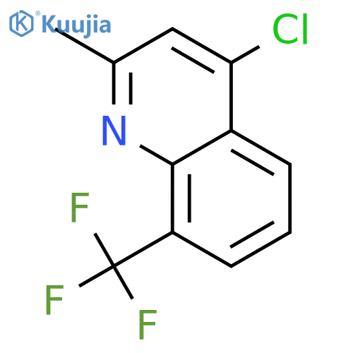 4-CHLORO-2-METHYL-8-(TRIFLUOROMETHYL)QUINOLINE structure