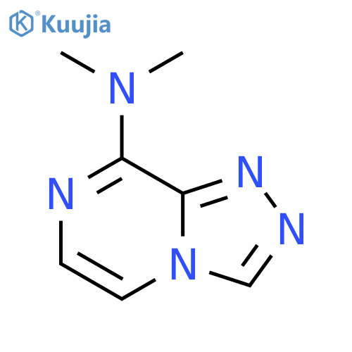 1,2,4-Triazolo[4,3-a]pyrazin-8-amine, N,N-dimethyl- structure