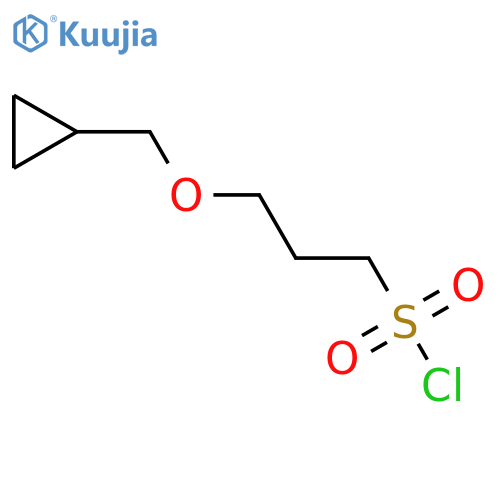 3-(cyclopropylmethoxy)propane-1-sulfonyl chloride structure