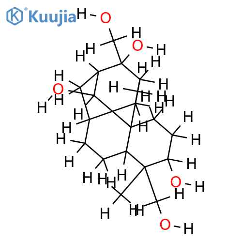 3alpha,11beta,16beta,17,18-pentahydroxyaphidicolane structure
