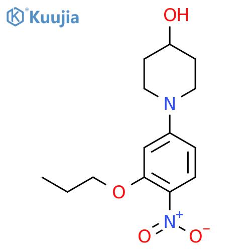 1-(4-Nitro-3-propoxyphenyl)piperidin-4-ol structure