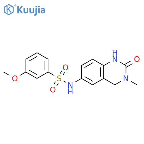 3-Methoxy-N-(1,2,3,4-tetrahydro-3-methyl-2-oxo-6-quinazolinyl)benzenesulfonamide structure