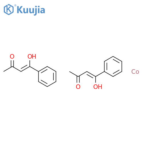 Cobalt,bis(1-phenyl-1,3-butanedionato-kO,kO')- (9CI) structure