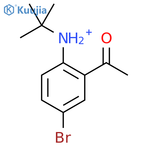 Aminylium, (2-acetyl-4-bromophenyl)(1,1-dimethylethyl)- structure