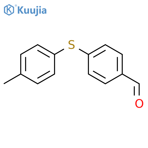 4-(4-methylphenyl)sulfanylbenzaldehyde structure