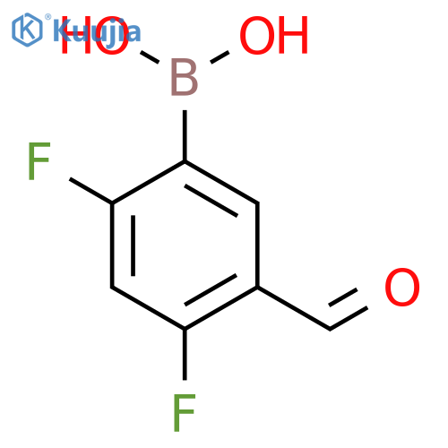 2,4-Difluoro-5-formylphenylboronic acid structure