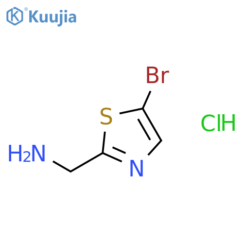 (5-bromo-1,3-thiazol-2-yl)methanamine hydrochloride structure