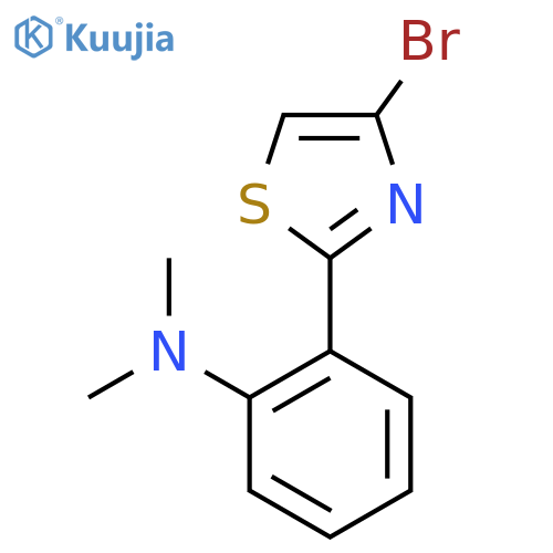 2-(4-Bromothiazol-2-yl)-N,N-dimethylaniline structure