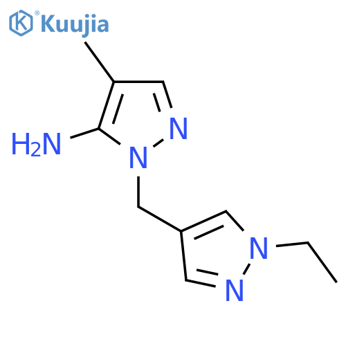1-(1-Ethyl-1H-pyrazol-4-yl)methyl-4-methyl-1H-pyrazol-5-amine structure
