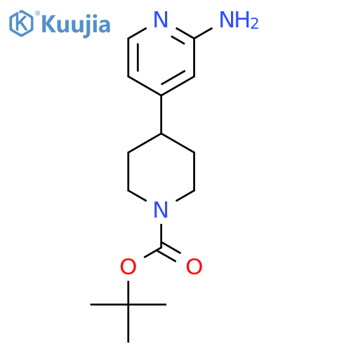 Tert-butyl 4-(2-aminopyridin-4-yl)piperidine-1-carboxylate structure