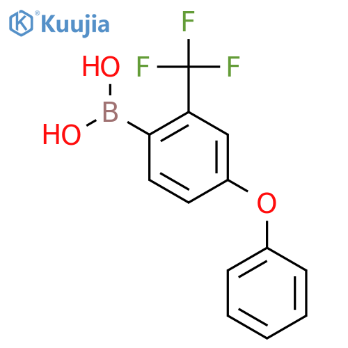 4-Phenoxy-2-(trifluoromethyl)phenylboronic acid structure