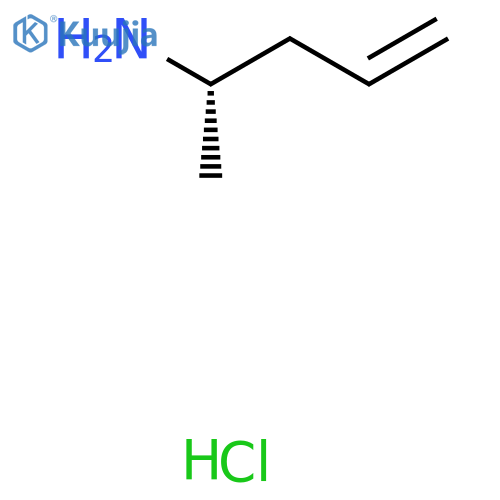 (S)-pent-4-en-2-amine hydrochloride structure