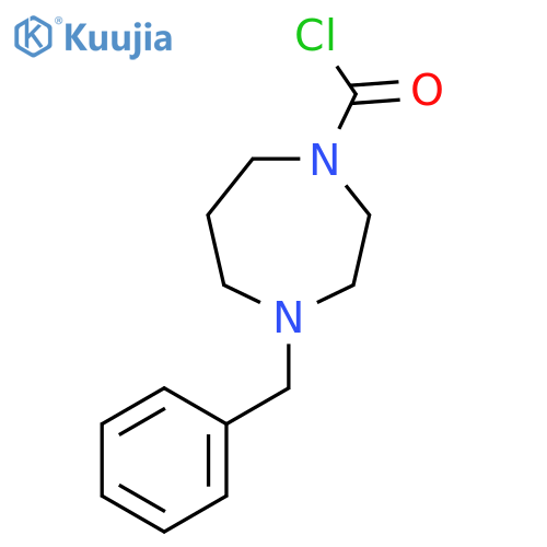 4-Benzyl-1,4-diazepane-1-carbonyl chloride structure