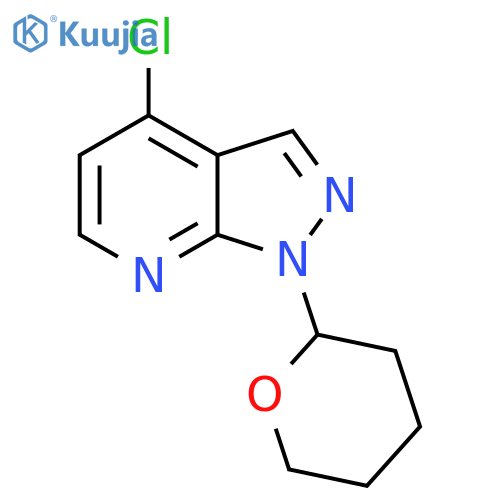 4-Chloro-1-(tetrahydro-2H-pyran-2-yl)-1H-pyrazolo[3,4-b]pyridine structure
