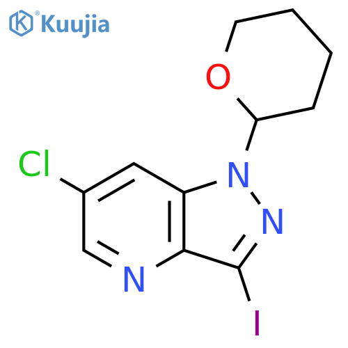 6-Chloro-1-(tetrahydro-2H-pyran-2-yl)-3-iodo-1H-pyrazolo4,3-bpyridine structure