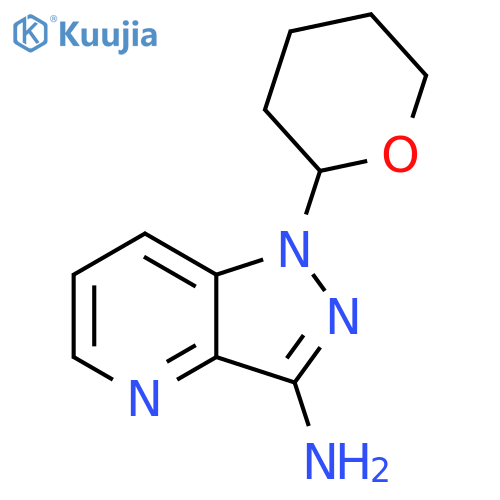 1-(tetrahydro-2H-pyran-2-yl)-1H-pyrazolo[4,3-b]pyridin-3-aMine structure