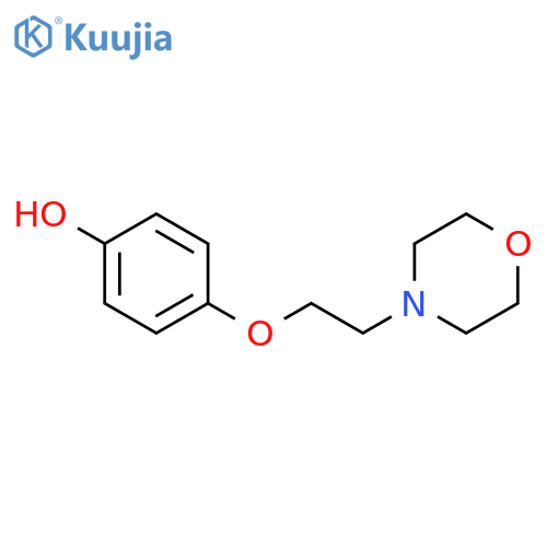 Phenol, 4-[2-(4-morpholinyl)ethoxy]- structure