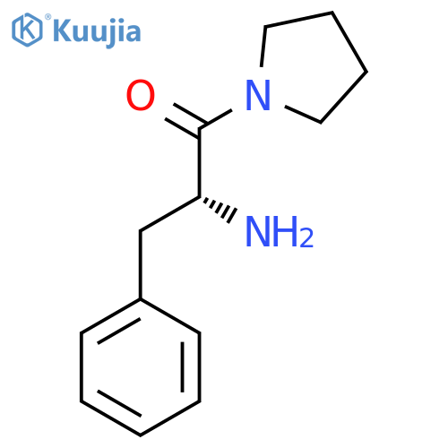 (2R)-2-amino-3-phenyl-1-(pyrrolidin-1-yl)propan-1-one structure