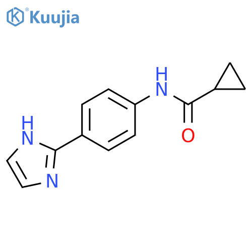 N-(4-(1H-Imidazol-2-yl)phenyl)cyclopropanecarboxamide structure