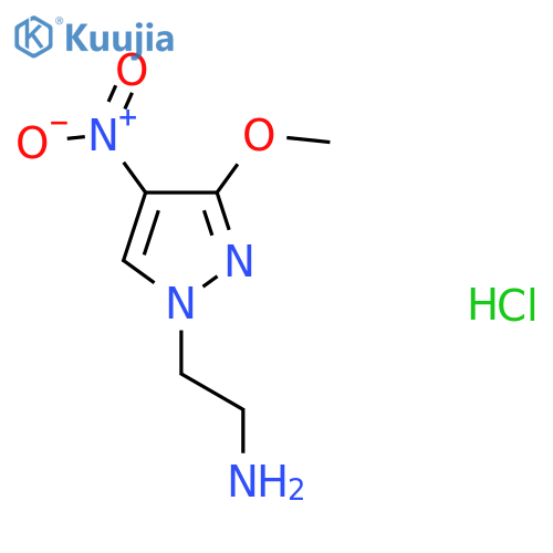 2-(3-Methoxy-4-nitro-1H-pyrazol-1-yl)ethylamine Hydrochloride structure
