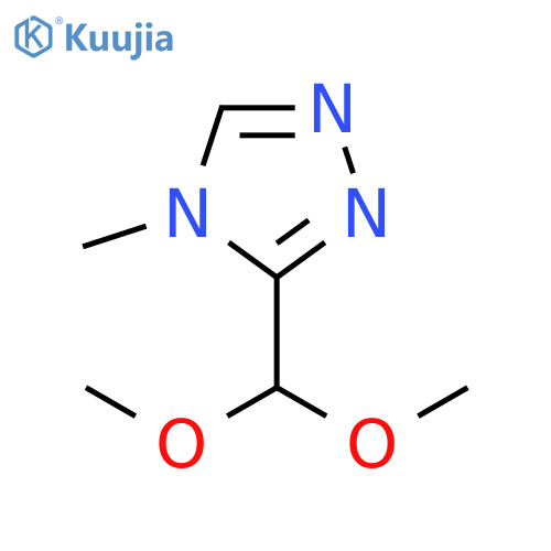 3-(dimethoxymethyl)-4-methyl-4H-1,2,4-triazole structure