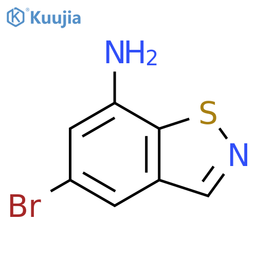 1,2-Benzisothiazol-7-amine, 5-bromo- structure