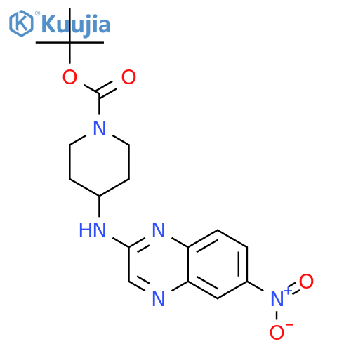 tert-Butyl 4-((6-nitroquinoxalin-2-yl)amino)piperidine-1-carboxylate structure