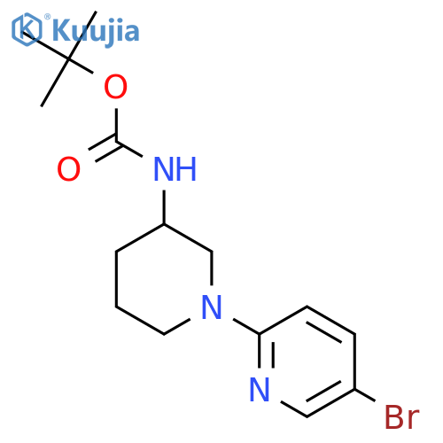 tert-Butyl (1-(5-bromopyridin-2-yl)piperidin-3-yl)carbamate structure