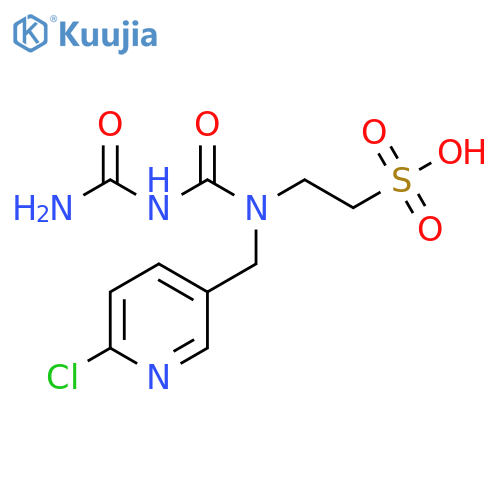2-(3-Carbamoyl-1-((6-chloropyridin-3-yl)methyl)ureido)ethanesulfonic Acid structure
