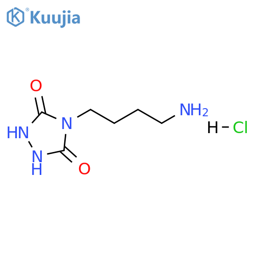 4-(4-aminobutyl)-1,2,4-triazolidine-3,5-dione hydrochloride structure