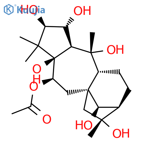 Grayanotoxane-2,3,5,6,10,14,16-heptol, 6-acetate, (2β,3β,6β,14R)- (9CI) structure