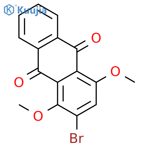 9,10-Anthracenedione, 2-bromo-1,4-dimethoxy- structure