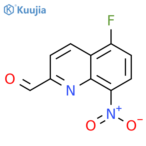 5-Fluoro-8-nitro-quinoline-2-carbaldehyde structure