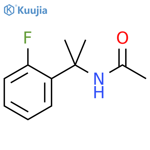 N-2-(2-Fluorophenyl)propan-2-ylacetamide structure
