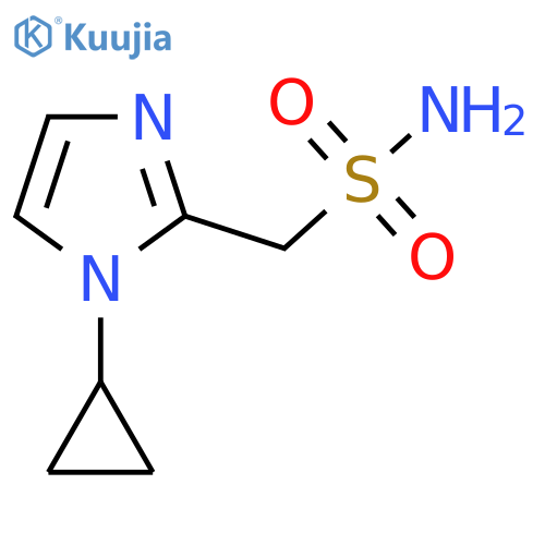 (1-Cyclopropyl-1H-imidazol-2-yl)methanesulfonamide structure