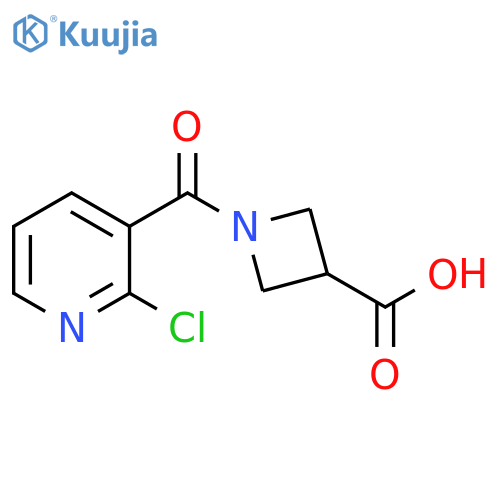 1-(2-chloronicotinoyl)azetidine-3-carboxylic acid structure