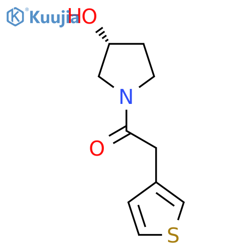 (R)-1-(3-Hydroxypyrrolidin-1-yl)-2-(thiophen-3-yl)ethanone structure