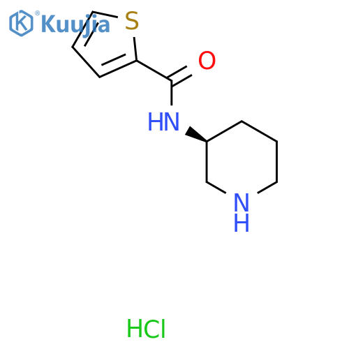(S)-N-(Piperidin-3-yl)thiophene-2-carboxamide hydrochloride structure